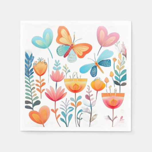 Butterfly Garden 1 Servet (Voorkant)