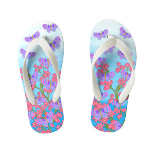 Butterfly Garden 3D Whimsey Kinder Teenslippers