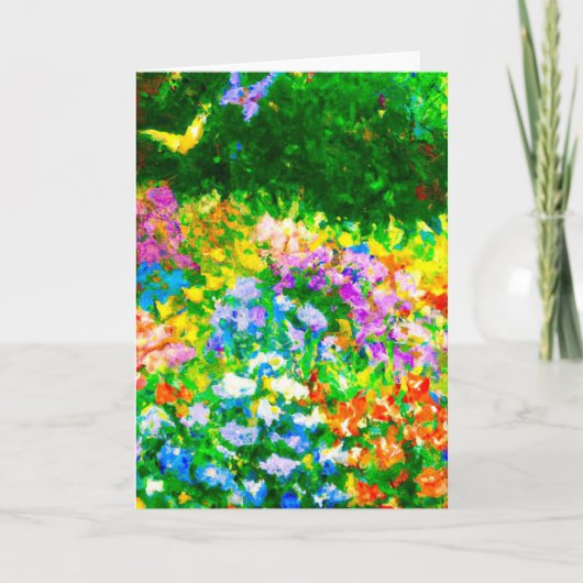 Butterfly Garden 5x7 gevouwen kaart (Voorkant)