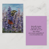 Butterfly Garden Art Card Visitekaartje (Voorkant / Achterkant)