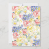 Butterfly Garden Baby shower Invitation Kaart (Achterkant)