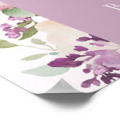 Butterfly Garden Baby shower Welkom Poster (Hoek)