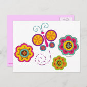 Butterfly Garden Briefkaarten (Voorkant / Achterkant)