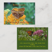 Butterfly Garden Bruids Douche Uitnodiging (Voorkant / Achterkant)