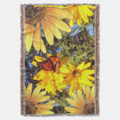 Butterfly Garden Deken (Voorkant Verticaal)