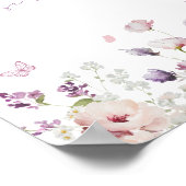 Butterfly Garden Favor Sign Poster (Hoek)