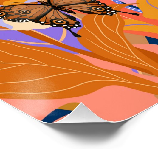 Butterfly Garden Glossy Poster Perfect Poster (Hoek)
