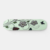 Butterfly Garden Green Skateboard (Horizontaal)