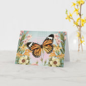 Butterfly Garden-wenskaart Kaart (Gele Bloem)