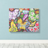Butterfly Garden Wrapped Canvas (Insitu (Houten vloer))