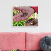 Butterfly Garden Wrapped Canvas Afdruk (Insitu (Woonkamer))