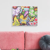 Butterfly Garden Wrapped Canvas Afdruk (Insitu (Woonkamer))