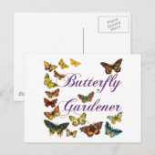 Butterfly Gardener Gezegde Briefkaart (Voorkant / Achterkant)