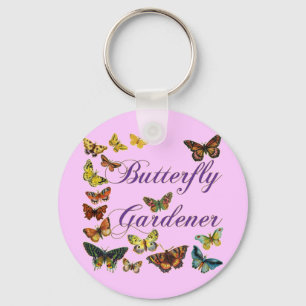 Butterfly Gardener Gezegde Sleutelhanger
