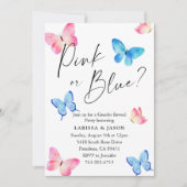 Butterfly Geslacht Onthullen Partij Kaart (Voorkant)