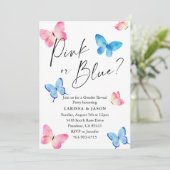 Butterfly Geslacht Onthullen Partij Kaart (Staand voorkant)