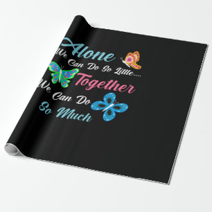 Butterfly Gift Alleen kunnen we zo weinig doen Cadeaupapier