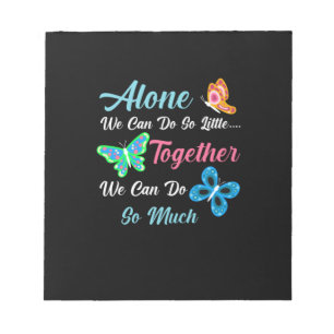 Butterfly Gift Alleen kunnen we zo weinig doen Notitieblok