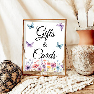 Butterfly Gift en Kaart Verjaardag Baby shower Fav Poster