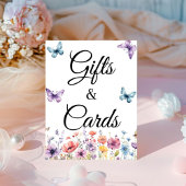 Butterfly Gift en Kaart Verjaardag Baby shower Fav Reclamebord Met Voetstuk