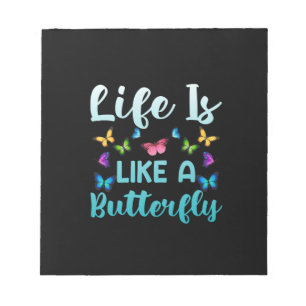 Butterfly Gift   Het leven is als een vlinder Notitieblok