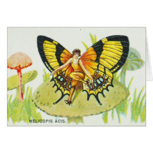 Butterfly Girl op paddenstoel