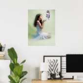 Butterfly Girl Poster (Thuiskantoor)