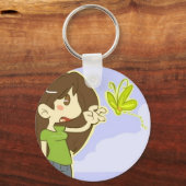 Butterfly Girl Sleutelhanger (Voorkant)