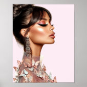 Butterfly Glam Editorial Poster Paper (Semi-Gloss) (Voorkant)