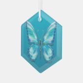 Butterfly Glas Ornament (Voorkant links)