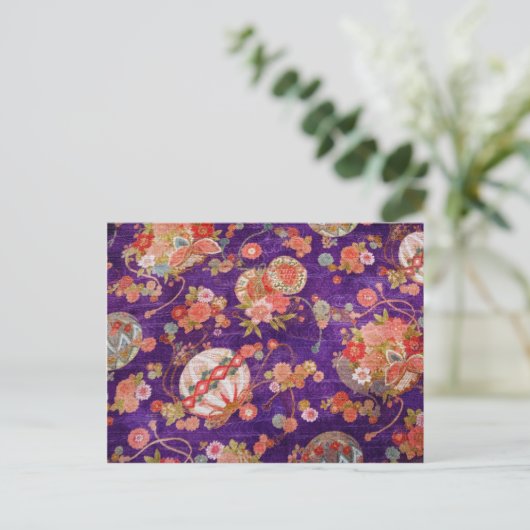 BUTTERFLY GLOBE KIMONO PRINT COLLECTION BRIEFKAART (Staand voorkant)