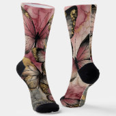 Butterfly grace Crew Socks Sokken (Gebogen)