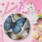 Butterfly grace papieren bordje (Feest)