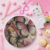 Butterfly grace papieren bordje (Feest)