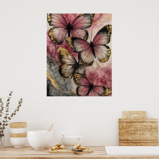 Butterfly grace poster (Keuken)