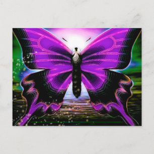 Butterfly graffitis briefkaart