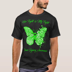 Butterfly Haar gevecht is mijn 'Fight Brain Injury T-shirt
