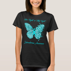 Butterfly Haar gevecht is mijn gevecht tegen Scler T-shirt