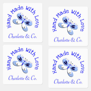 Butterfly Handgemaakt met liefdesproduct op maat Labels