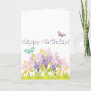 Butterfly Happy Birthday-kaart Kaart