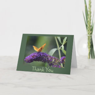 Butterfly - Hartelijk dank Bedankkaart