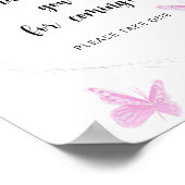 Butterfly \ Hartelijk dank voor uw komst Poster (Hoek)