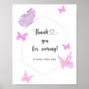 Butterfly \ Hartelijk dank voor uw komst Poster