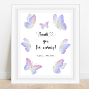 Butterfly \ Hartelijk dank voor uw komst Poster