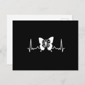 Butterfly-hartslag Briefkaart (Voorkant / Achterkant)