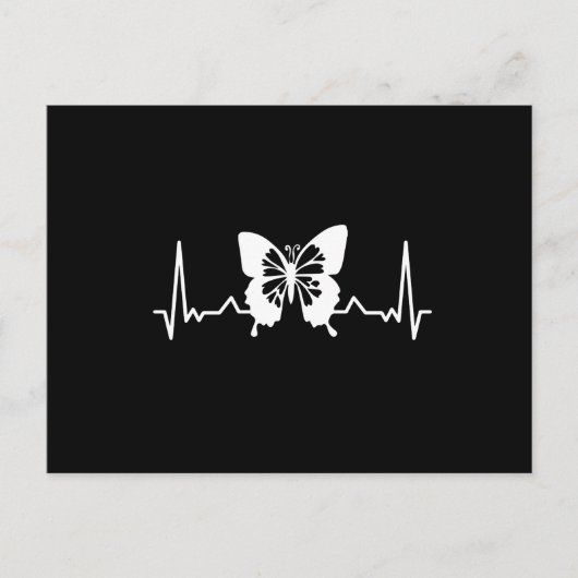 Butterfly-hartslag Briefkaart (Voorkant)