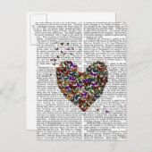 Butterfly Heart Briefkaart (Voorkant / Achterkant)