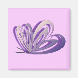 Butterfly Heart Design Magnet Magneet