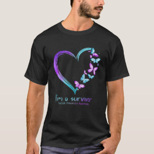 Butterfly Heart I'm a Survivor Suicide Prevention T-shirt