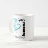 Butterfly Heart - Interstitiële cystitis Koffiemok (Voorkant links)